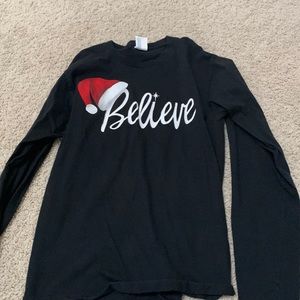 Christmas Long Sleeve “Believe” Shirt